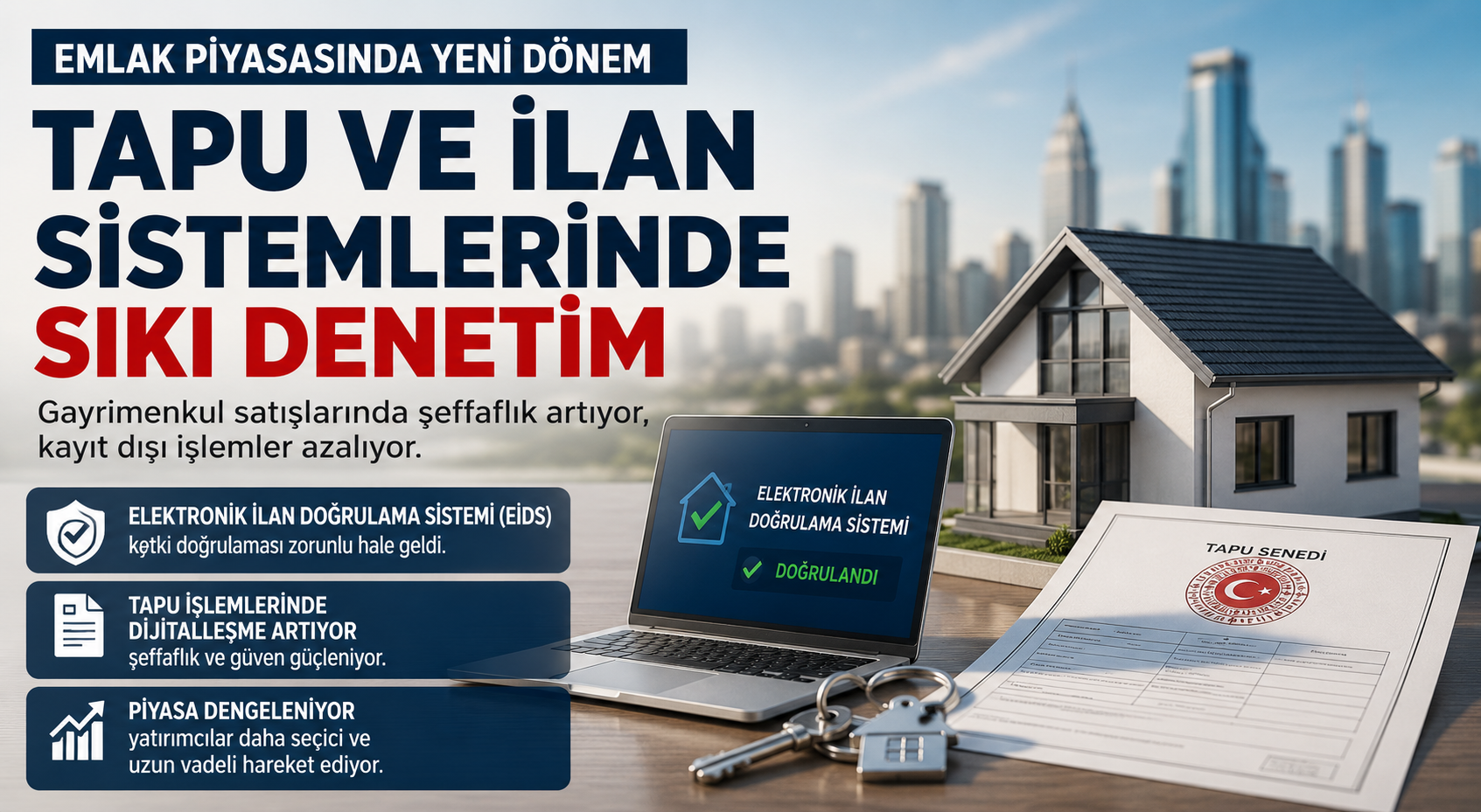 Emlak Piyasasında Yeni Dönem: Tapu ve İlan Sistemlerinde Sıkı Denetim